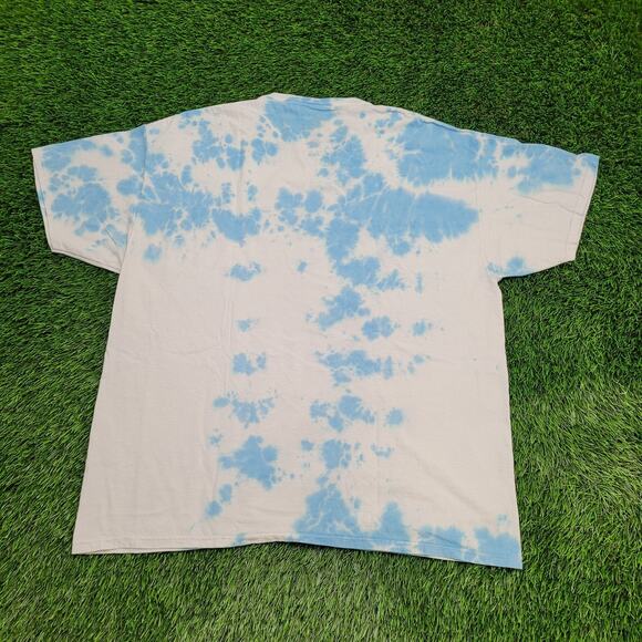 2PAC Tupac-Shakur Tie-Dye Shirt Womens 2XL 24x29 Blue White - Picture 2 of 11